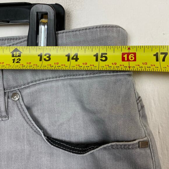 Chico’s Gray Cotton Stretch Slim Leg Jeans Size 10 - Picture 7 of 11